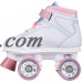 Chicago Skates® Girls White Size 3 Sidewalk Roller Skates   000957973